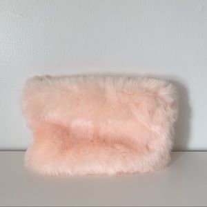 Urban Outfitters Fuzzy Pink Clutch